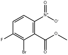 Benzoic acid, 2-bromo-3-fluoro-6-nitro-, methyl ester Structure