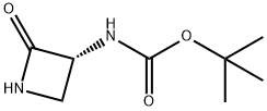 Carbamic acid, N-[(3R)-2-oxo-3-azetidinyl]-, 1,1-dimethylethyl ester 구조식 이미지