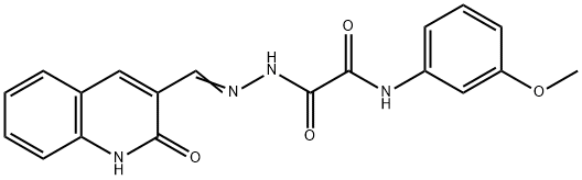 N-(3-Methoxyphenyl)-2-oxo-2-(2-((2-oxo-1,2-dihydroquinolin-3-yl)methylene)hydrazinyl)acetamide Structure