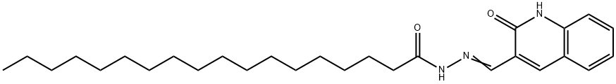 N''-((2-Oxo-1,2-dihydroquinolin-3-yl)methylene)stearohydrazide Structure