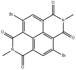 Benzo[lmn][3,8]phenanthroline-1,3,6,8(2H,7H)-tetrone, 4,9-dibromo-2,7-dimethyl- 구조식 이미지