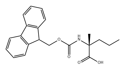 D-Norvaline, N-[(9H-fluoren-9-ylmethoxy)carbonyl]-2-methyl- Structure