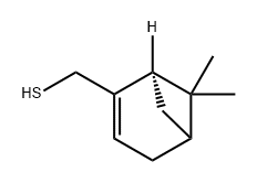 Bicyclo[3.1.1]hept-2-ene-2-methanethiol, 6,6-dimethyl-, (1R)- (9CI) Structure