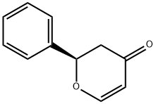 4H-Pyran-4-one, 2,3-dihydro-2-phenyl-, (2R)- Structure