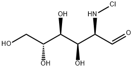 D-Glucose, 2-(chloroamino)-2-deoxy- Structure