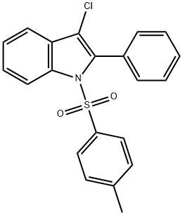 3-Chloro-2-phenyl-1-tosyl-1H-indole 구조식 이미지