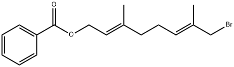 2,6-Octadien-1-ol, 8-bromo-3,7-dimethyl-, 1-benzoate, (2E,6E)- Structure