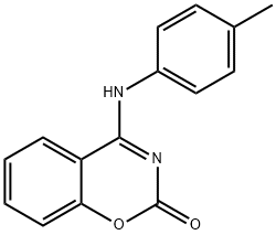 2H-1,3-Benzoxazin-2-one, 4-[(4-methylphenyl)amino]- 구조식 이미지