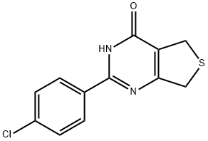 2-(4-Chlorophenyl)-5,7-dihydrothieno[3,4-d]pyrimidin-4(3H)-one Structure