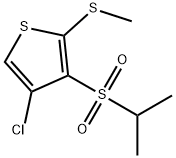 4-chloro-3-(isopropylsulfonyl)-2-(methylthio)thiophene Structure