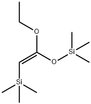 Silane, [[(1Z)-1-ethoxy-2-(trimethylsilyl)ethenyl]oxy]trimethyl- 구조식 이미지