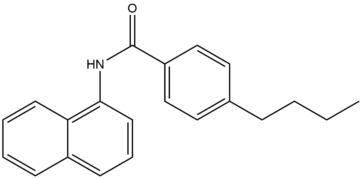 4-Butyl-N-1-naphthalenylbenzamide Structure