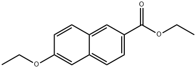 2-Naphthalenecarboxylic acid, 6-ethoxy-, ethyl ester Structure
