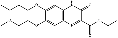 Ethyl 6-butoxy-3-hydroxy-7-(2-methoxyethoxy)quinoxaline-2-carboxylate 구조식 이미지