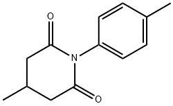 4-methyl-1-(4-methylphenyl)piperidine-2,6-dione Structure