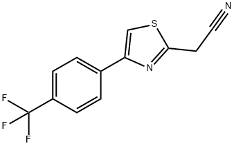 2-{4-[4-(trifluoromethyl)phenyl]-1,3-thiazol-2-yl}acetonitrile Structure