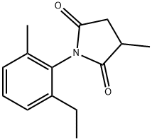 1-(2-ethyl-6-methylphenyl)-3-methylpyrrolidine-2,5-dione Structure