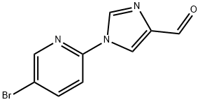 1H-Imidazole-4-carboxaldehyde, 1-(5-bromo-2-pyridinyl)- Structure