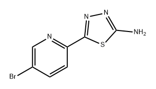 1,3,4-Thiadiazol-2-amine, 5-(5-bromo-2-pyridinyl)- Structure