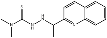 N,N-Dimethyl-2-(1-(quinolin-2-yl)ethyl)hydrazinecarbothioamide Structure