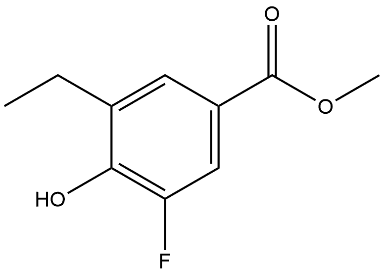 Methyl 3-ethyl-5-fluoro-4-hydroxybenzoate Structure