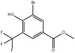 Methyl 3-bromo-4-hydroxy-5-(trifluoromethyl)benzoate Structure