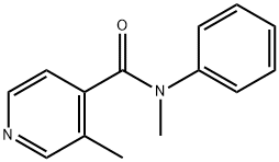 4-Pyridinecarboxamide, N,3-dimethyl-N-phenyl- 구조식 이미지