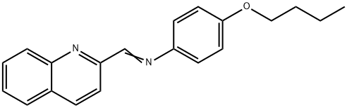 4-Butoxy-N-(quinolin-2-ylmethylene)aniline Structure