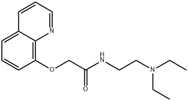 N-(2-(Diethylamino)ethyl)-2-(quinolin-8-yloxy)acetamide 구조식 이미지