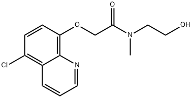 2-((5-Chloroquinolin-8-yl)oxy)-N-(2-hydroxyethyl)-N-methylacetamide 구조식 이미지