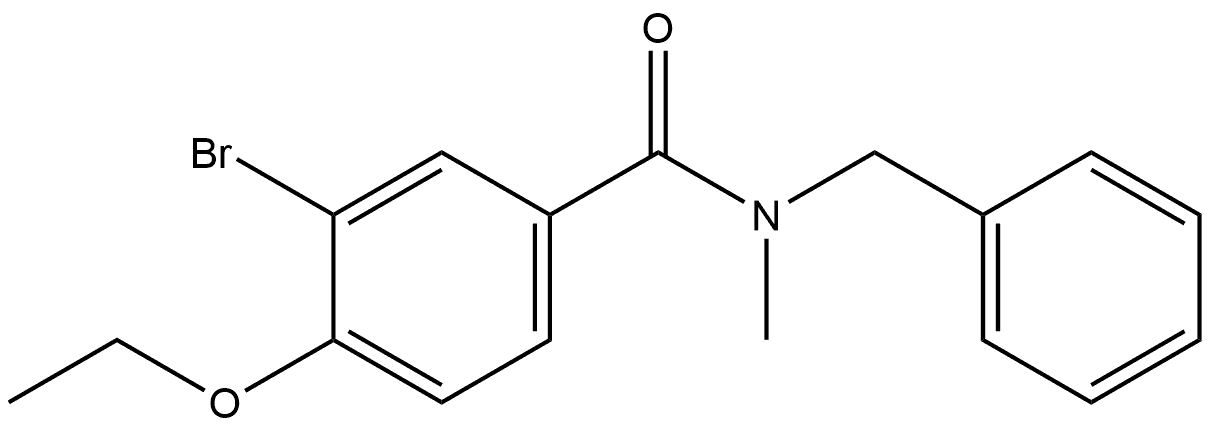 3-Bromo-4-ethoxy-N-methyl-N-(phenylmethyl)benzamide Structure