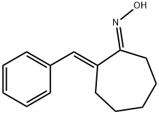 Cycloheptanone, 2-(phenylmethylene)-, oxime, (E,E)- (9CI) 구조식 이미지