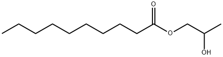 Decanoic acid 2-hydroxypropyl ester 구조식 이미지