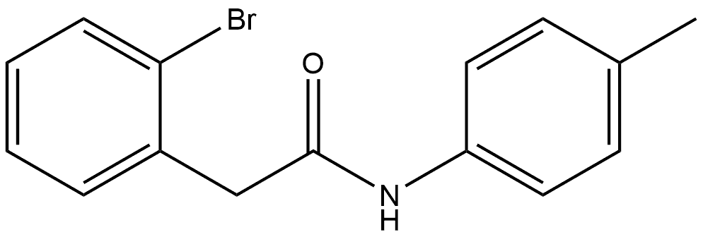 2-Bromo-N-(4-methylphenyl)benzeneacetamide Structure