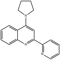 2-(Pyridin-2-yl)-4-(pyrrolidin-1-yl)quinoline 구조식 이미지