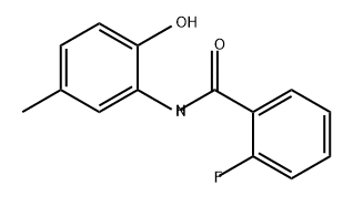 Benzamide, 2-fluoro-N-(2-hydroxy-5-methylphenyl)- Structure