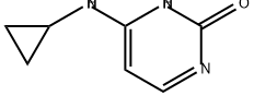 2(1H)-Pyrimidinone, 6-(cyclopropylamino)- Structure