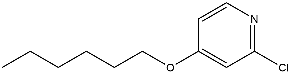 2-Chloro-4-(hexyloxy)pyridine Structure