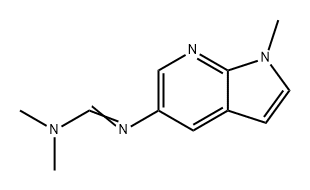 Methanimidamide, N,N-dimethyl-N'-(1-methyl-1H-pyrrolo[2,3-b]pyridin-5-yl)- Structure