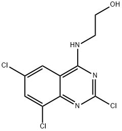2-((2,6,8-Trichloroquinazolin-4-yl)amino)ethanol 구조식 이미지