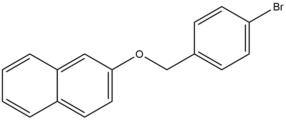 2-[(4-Bromophenyl)methoxy]naphthalene Structure