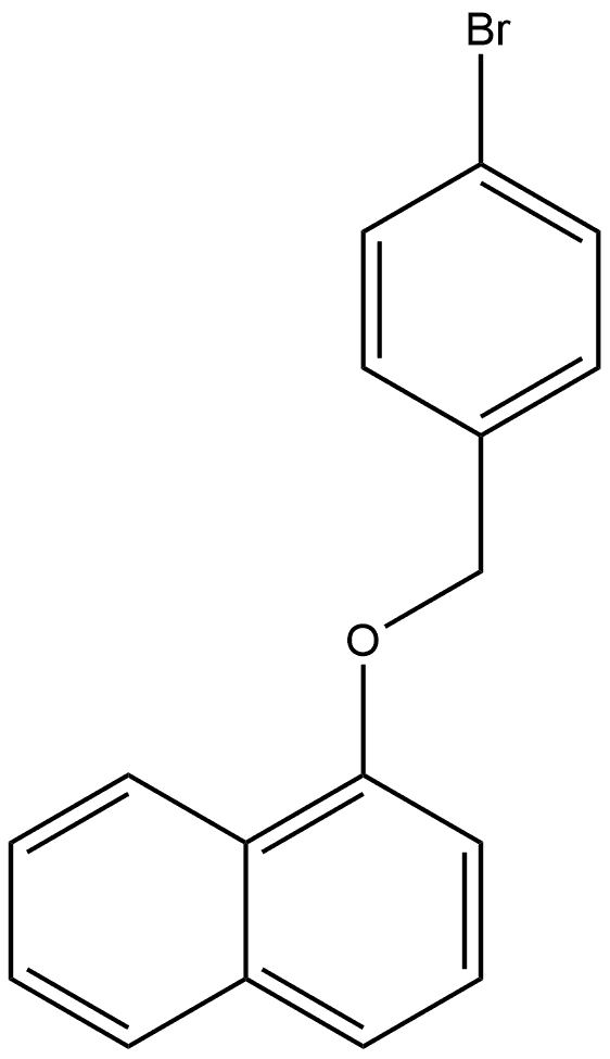 1-[(4-Bromophenyl)methoxy]naphthalene Structure