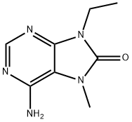 6-Amino-9-ethyl-7-methyl-7H-purin-8(9H)-one 구조식 이미지