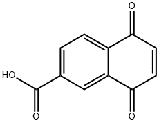 2-Naphthalenecarboxylic acid, 5,8-dihydro-5,8-dioxo- Structure