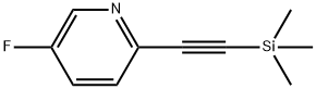 5-fluoro-2-[2-(trimethylsilyl)ethynyl]pyridine 구조식 이미지