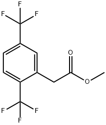 Benzeneacetic acid, 2,5-bis(trifluoromethyl)-, methyl ester Structure