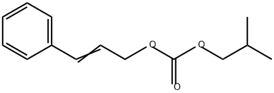 Carbonic acid, 2-methylpropyl 3-phenyl-2-propen-1-yl ester Structure