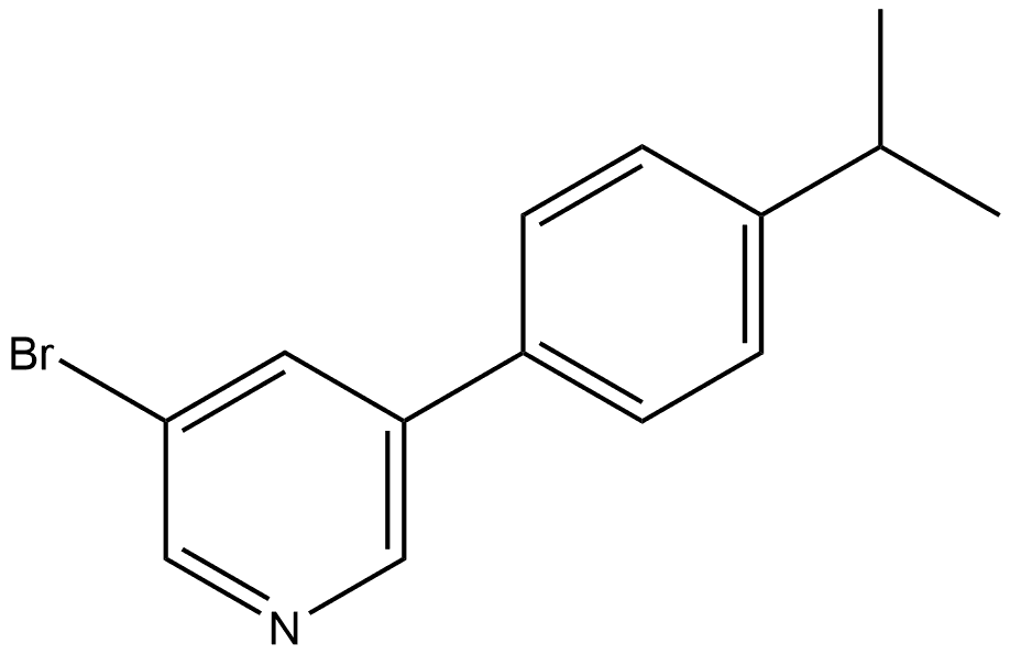 3-Bromo-5-[4-(1-methylethyl)phenyl]pyridine Structure