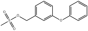 Benzenemethanol, 3-phenoxy-, 1-methanesulfonate 구조식 이미지