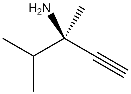 (R)-3,4-dimethylpent-1-yn-3-amine Structure